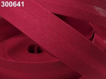 Schrägband Baumwolle Breite 20 mm gefalzt - Rio Rot